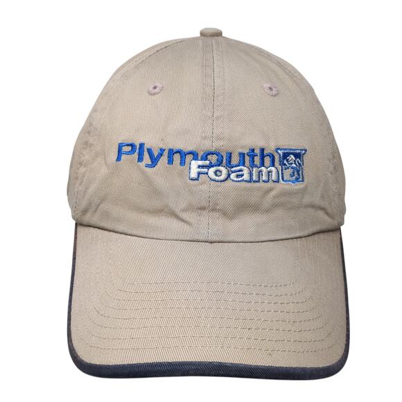 Plymouth Foam Slideback Baseball Cap Brown One Size Adjustable Head To Toe - Picture 1 of 9